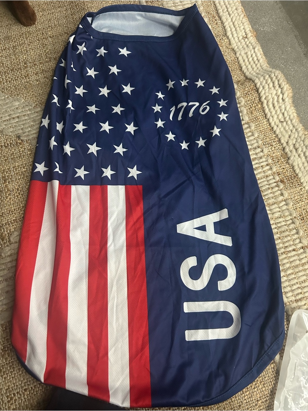 USA Flag Print Navy and Red Women's Skirt